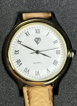 Ladies Gloria Vanderbilt Quartz Movement Watch Pearl &amp; Leather Band NIB ! - £21.47 GBP