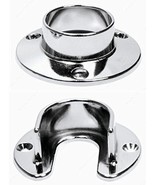 Heavy Duty Stainless Steel Open Closed Support Rod Socket Flange - $50.70 CAD