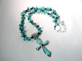 Jay King DTR Sterling Silver 925 Turquoise Blue Lapis Necklace K1377 - £138.91 GBP