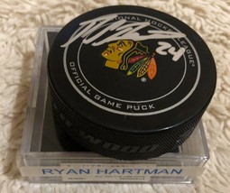 RYAN HARTMAN Signed Auto Official NHL Game Hockey Puck - £46.71 GBP