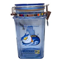 Protonix Promotional 40mg Blue Transparent Storage Jar Cookie Jar Drug R... - £36.16 GBP