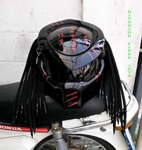 Casque de moto Predator personnalisé noir - £396.30 GBP