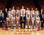 1995 HOUSTON ROCKETS TEAM 8X10 PHOTO PICTURE BASKETBALL NBA  - $4.94