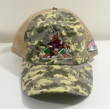 Phoenix Coyotes Hockey Hat NHL Camo Camouflage Giveaway Snapback Cap Vin... - $365.87 MXN