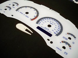 For 98-02 S10 Blazer MT Manual Kilometers Cluster White Face Glow Through Gauges - £30.95 GBP