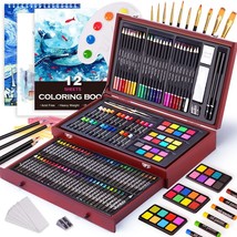 Deluxe Art Set - Complete 157-Piece Drawing Painting Kit with Coloring B... - £100.79 GBP