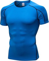 Eargfm Men'S Compression Shirts Athletic Short Sleeve Quick Dry Base-Layer - $33.99