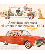 1959 Ford Falcon New Size 6 Pass Car Advertisement Automobilia Vintage D... - $41.12 CAD