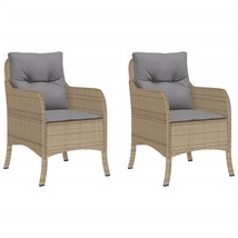 Outdoor Garden Patio 2pcs Poly Rattan Dining Lounge Chairs With Cushions... - $276.11+