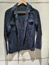 Mens Vintage Levi&#39;s Blue Green BUTTON-UP Long Sleeve Denim Shirt Uk S - £15.82 GBP