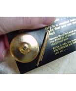 M316-O DRUMSTICK sticks &amp; Cymbal set drums tac pin gold plt drum drumsticks - €36,27 EUR