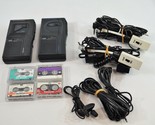 TT Systems VTR-100 Micro-Cassette Tele-Recorder LOT of 2 w/ Mics Tapes R... - $33.68