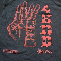 4 Hunnid T Shirt Mens Size Large Limited Edition Rap Hip Hop Streetwear Skater - £40.01 GBP