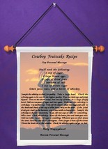 Cowboy Fruitcake Recipe - Personalized Wall Hanging (394-1) - £14.84 GBP