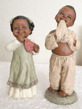 2 VTG Marth Holcombe Figurines ANGEL &amp; DAVID 1980&#39;S #127 &amp; #95 - £27.89 GBP