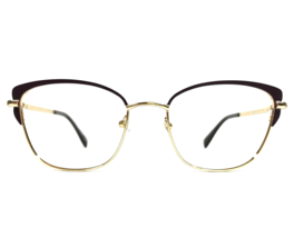 Longchamp Eyeglasses Frames LO2108 602 Brown Gold Cat Eye Full Rim 51-18-140 - £44.41 GBP