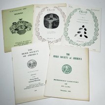 Lot of 5 VTG 1980 Herb Grower Magazine Herb Society of America Catalog Ephemera - £9.68 GBP