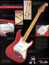 Fender American Series Red Stratocaster guitar ad 2002 advertisement print - £2.83 GBP