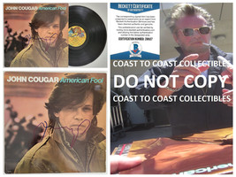 John Cougar Mellencamp signed American Fool album vinyl record proof Bec... - $395.99