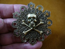 (B-SKULL-24) Skull crossbones Pin pendant Salty dog pirate lover pirates skulls - £18.36 GBP