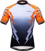 Sponeed Men&#39;S Cycling Jerseys Tops Biking Shirts Short Sleeve Bike Clothing Full - £30.78 GBP