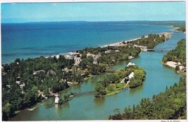 Postcard Aerial View Wasaga Beach Ontario - £3.81 GBP