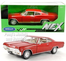1965 Chevrolet Impala SS 396 1/24 Scale Diecast Model - Welly - RED w/ BOX - $34.64