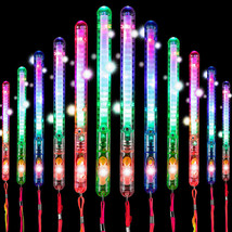 10Pcs Multicolor Light-Up Blinking Rave Stick Led Flashing Strobe Wands ... - £28.78 GBP