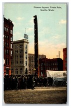 Totem Pole Pioneer Square Seattle WA UNP Oregon Trail DB Postcard T16 - £4.00 GBP