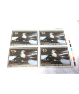 1991 US Federal Duck Stamps RW58 King Elder Plate Block Of 4 - $15.00 St... - $722.26 MXN