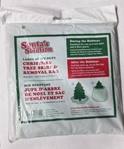 Santa&#39;s Solution Large Heavy Duty Christmas Tree Skirt and Removal Bag - £8.38 GBP
