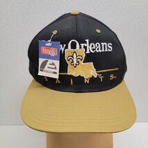 Vintage New Orleans Saints Split Bar Hat Cap Snapback NFL Football Eastp... - $62.60 CAD