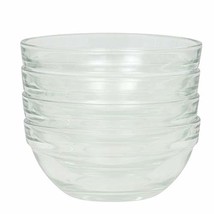 4 Small Glass Prep Bowls, 3.5 Inch Diameter - £9.85 GBP