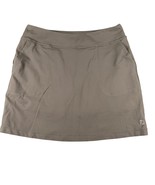 Footjoy Womens Medium Brown Pull On Golf Skort Skirt Shorts Pockets Elastic - £14.18 GBP