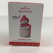 Hallmark Keepsake Breast Cancer Ornament Susan G Komen Wrapped In Love 2016 - £13.19 GBP