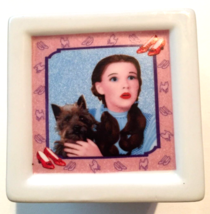 Wizard of Oz bank ceramic pictures Dorothy and red slippers - $9.85