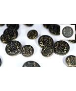 Set of Die Cast Metal Blazer Buttons W129-AG Bronze Colour 3L/7S ø20mm, ... - £14.08 GBP