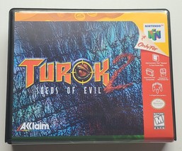 Turok 2 Seeds of Evil CASE ONLY Nintendo 64 N64 Box BEST Quality Available - £11.93 GBP
