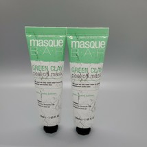 2 Masque Bar Green Clay Peel Off Mask Age Defying Revitalizing - £8.03 GBP