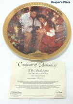 C Michael Dudash IF TWO SHALL AGREE NKJV Collectible Plate Matthew 18:19... - £11.79 GBP