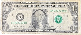 $1 One Dollar Bill 47220130, Birthday or Anniversary July 2 or February ... - £3.17 GBP