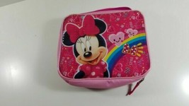 pink Minnie mouse lunch bag butterflies heart sparkles disney fun school gift - £4.74 GBP