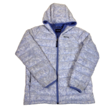 Marmot Girls Nika Lilac Down Puffer 550 Fill Full Zip Jacket Hooded Size XL - $39.59