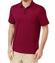$45 Club Room Men&#39;s Pocket Polo T Shirt, Color: Clay Red, Size:XXL - £15.89 GBP
