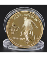 Elvis Presley Coin Gold Plated King of Rock&amp;Roll 20th Anniversary Commem... - £14.38 GBP