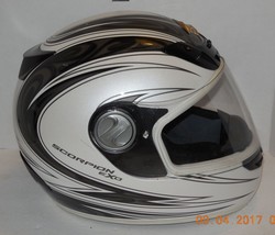 Scorpion EXO Motorcycle Helmet White Sz XS Snell DOT Approved with Cover - £76.61 GBP