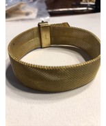 Vintage Brass  Bracelet Wide statement piece Made in Japan New Old Stock... - £11.61 GBP