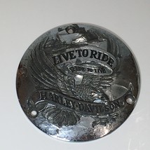 Harley Davidson Cover Plate Live To Ride 6-3&quot; Eagle &quot;In Bad Shape&quot; - £6.00 GBP
