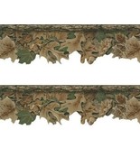 Jordan Advantage Classic Wallpaper Border Camouflage Oak Leaves Brown Gr... - £28.99 GBP