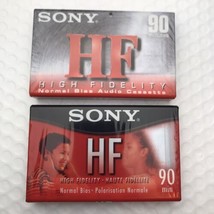 Sony HF 90 Normal Bias High Fidelity Blank Audio Cassette Tape Lot Of 2 NEW - £9.42 GBP